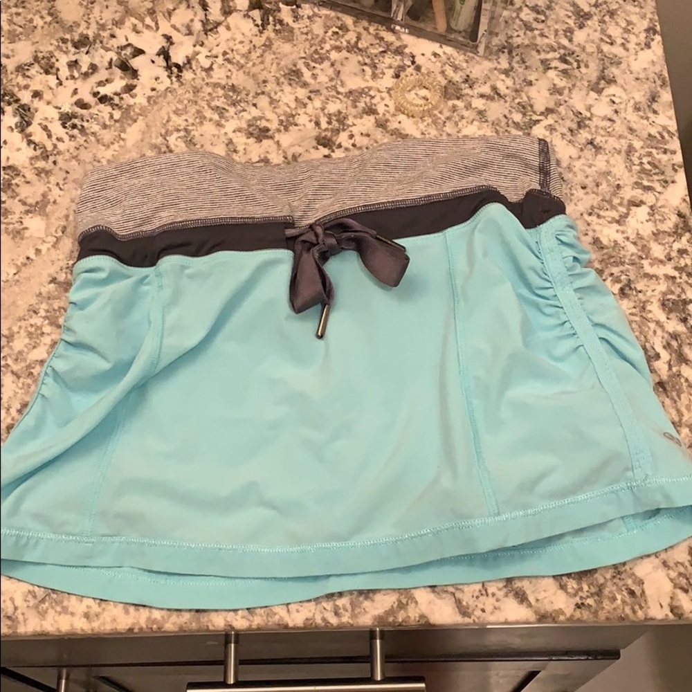 Blue lululemon tennis skirt
